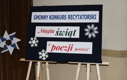 Gminny Konkurs Recytatorski „Magia świąt w poezji polskiej” rozstrzygnięty