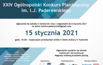 XXIV edycja Ogólnopolskiego Konkursu Pianistycznego im. I.J. Paderewskiego