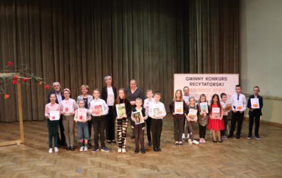 Znamy laureatów Gminnego Konkursu Recytatorskiego „Przyjaciele dzieci wierszem do nich piszą”!