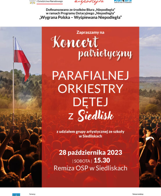 Koncert patriotyczny Parafialnej Orkiestry Dętej z Siedlisk