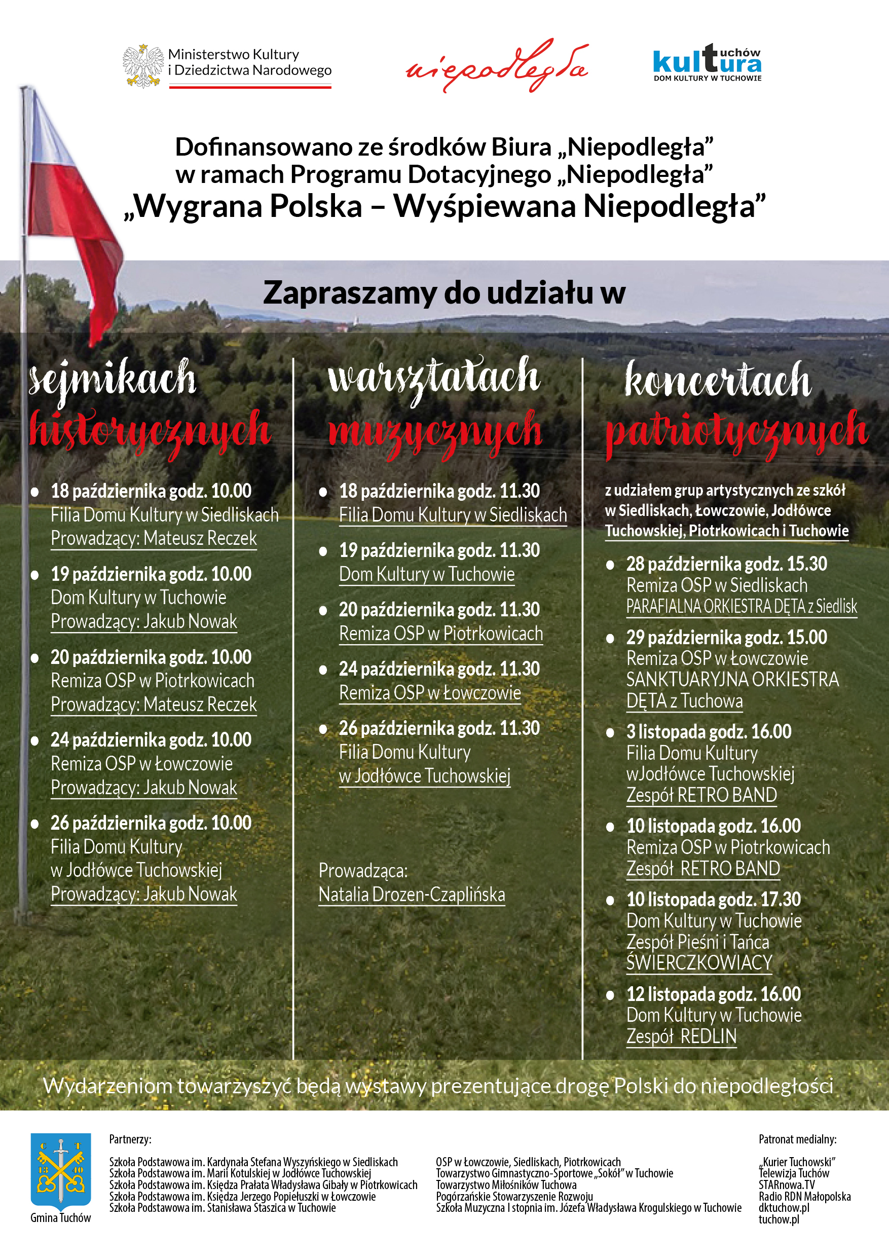 Zapraszamy do udziału w realizacji projektu „Wygrana Polska – Wyśpiewana Niepodległa”